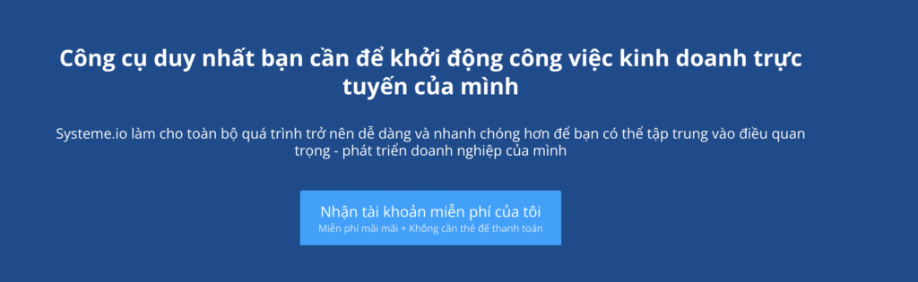 Đăng ký dùng thử Systeme.io